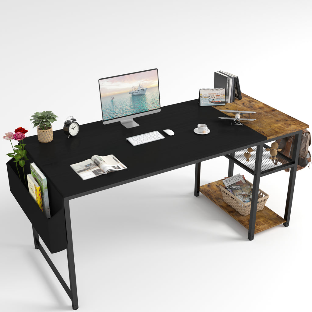 Homall 48-Inch House Workplace Desk for Examine and Writing with Removable Storage Cabinets