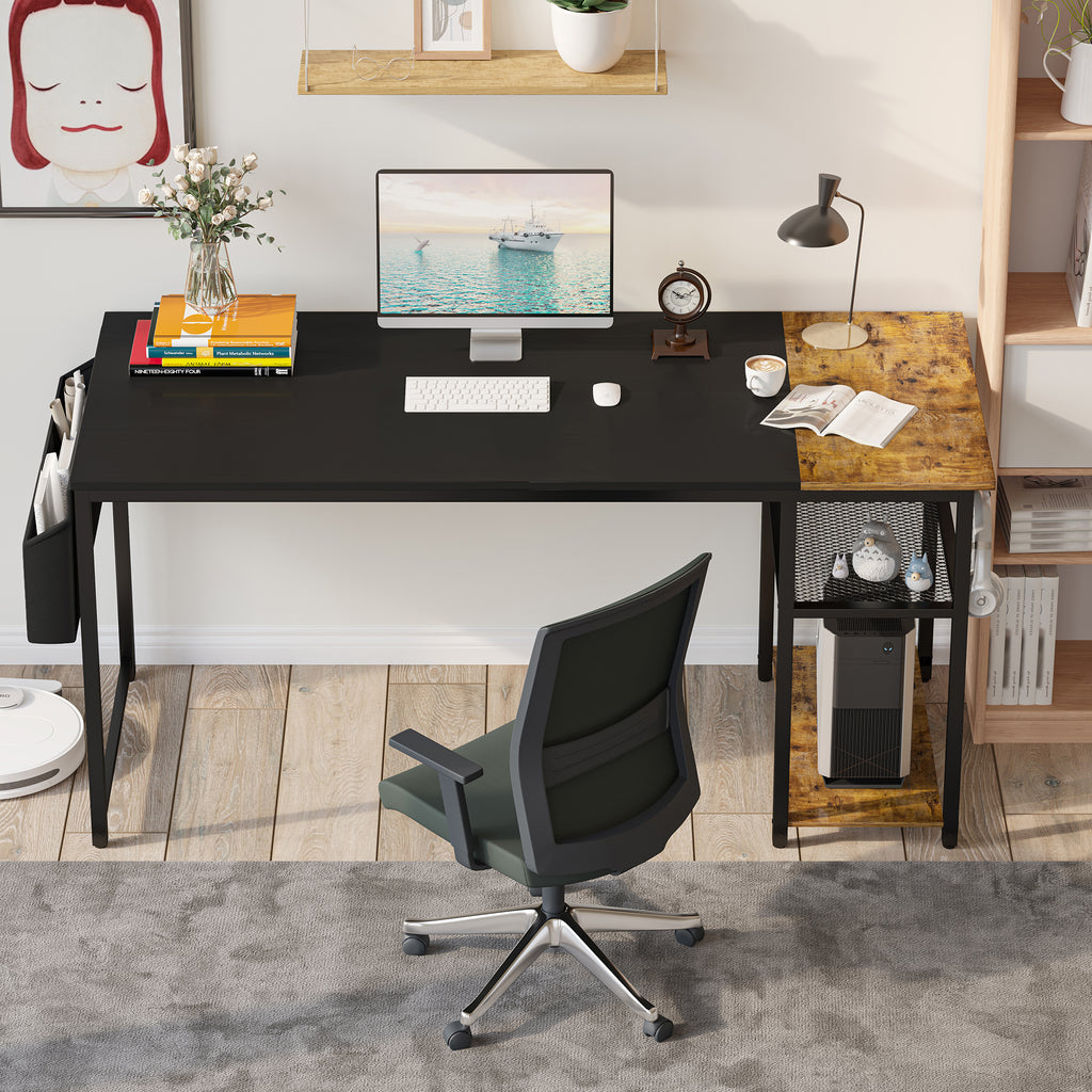 Homall 48-Inch House Workplace Desk for Examine and Writing with Removable Storage Cabinets