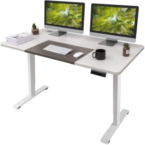 Homall 55-Inch Electrical Top-Adjustable Standing Desk for House Workplace Workstation