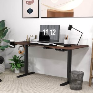 Homall 63-Inch Electrical Adjustable Standing Desk with a Spacious Desktop