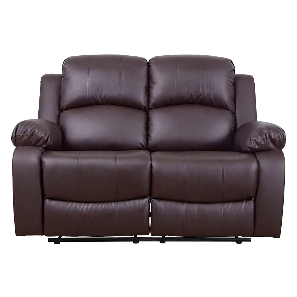 Homall Brown PU Leather-based Reclining Couch Set for Dwelling Rooms, Theatre Seating