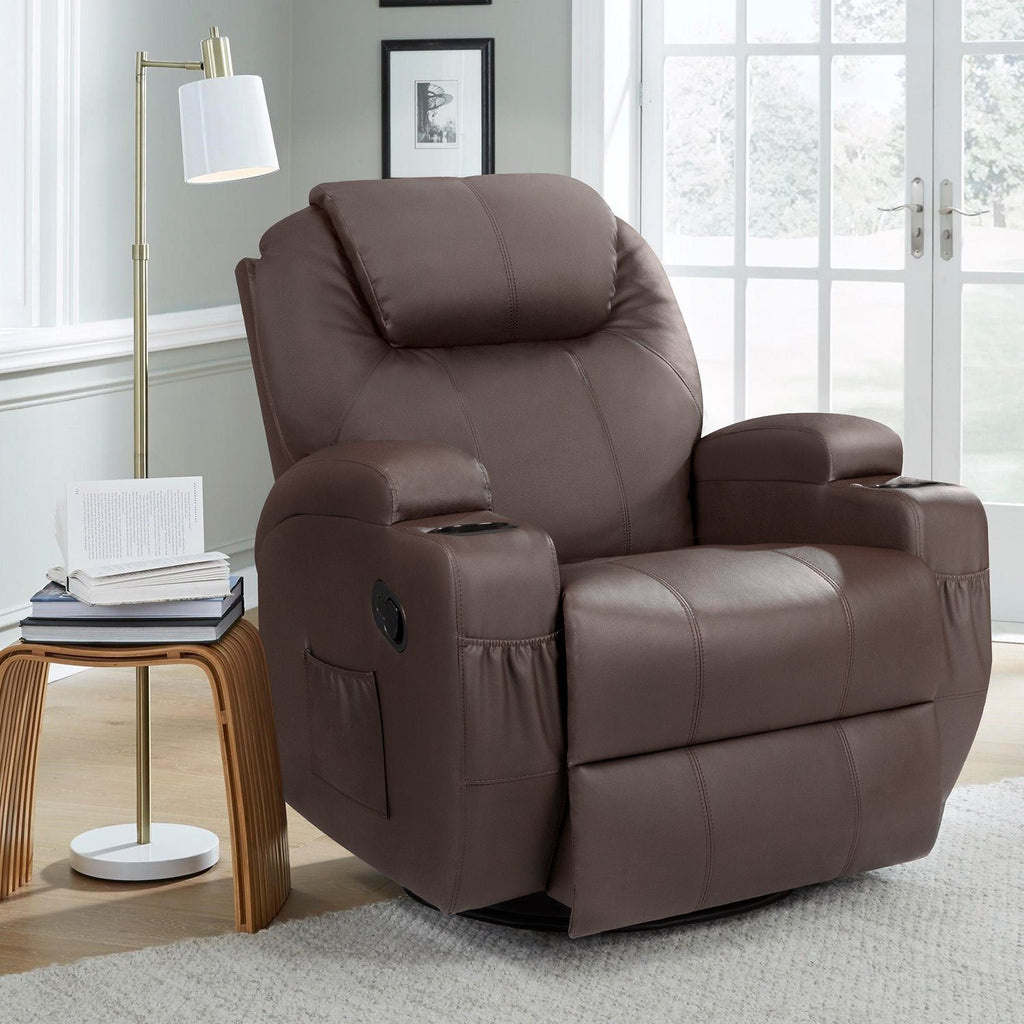 Homall Electrical Therapeutic massage Recliner Chair with Swivel Rocker and PU Leather-based