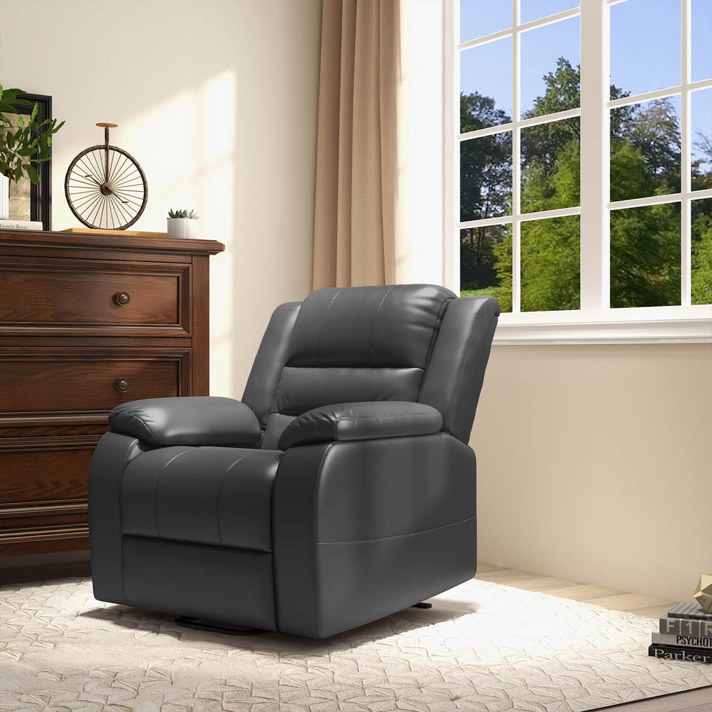 Homall PU Leather-based Electrical Recliner Chair with Twin USB Charging, Heating, and Therapeutic massage Capabilities